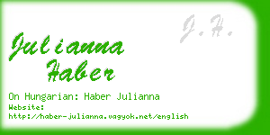 julianna haber business card